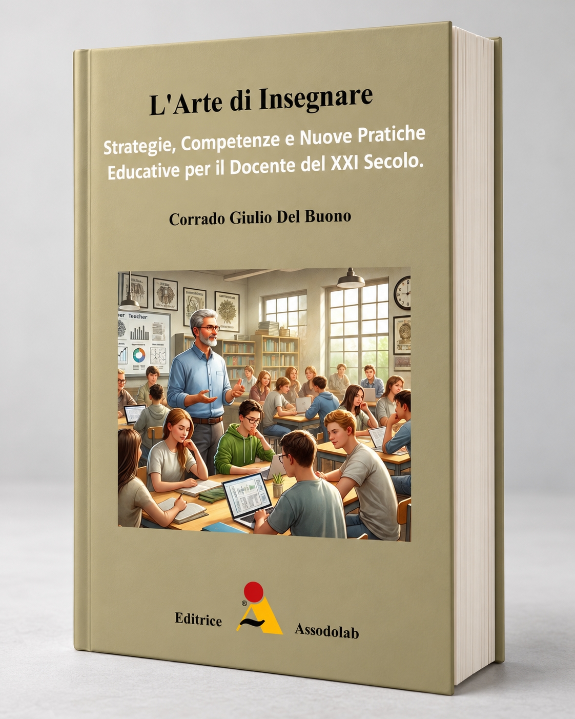 Copertina tridimensionale del volume L'Arte di Insegnare